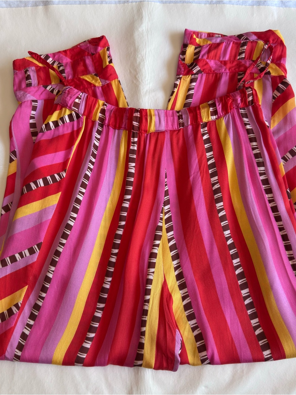 Farm Rio Lucy Stripes Pants Small - Picture 4 of 13